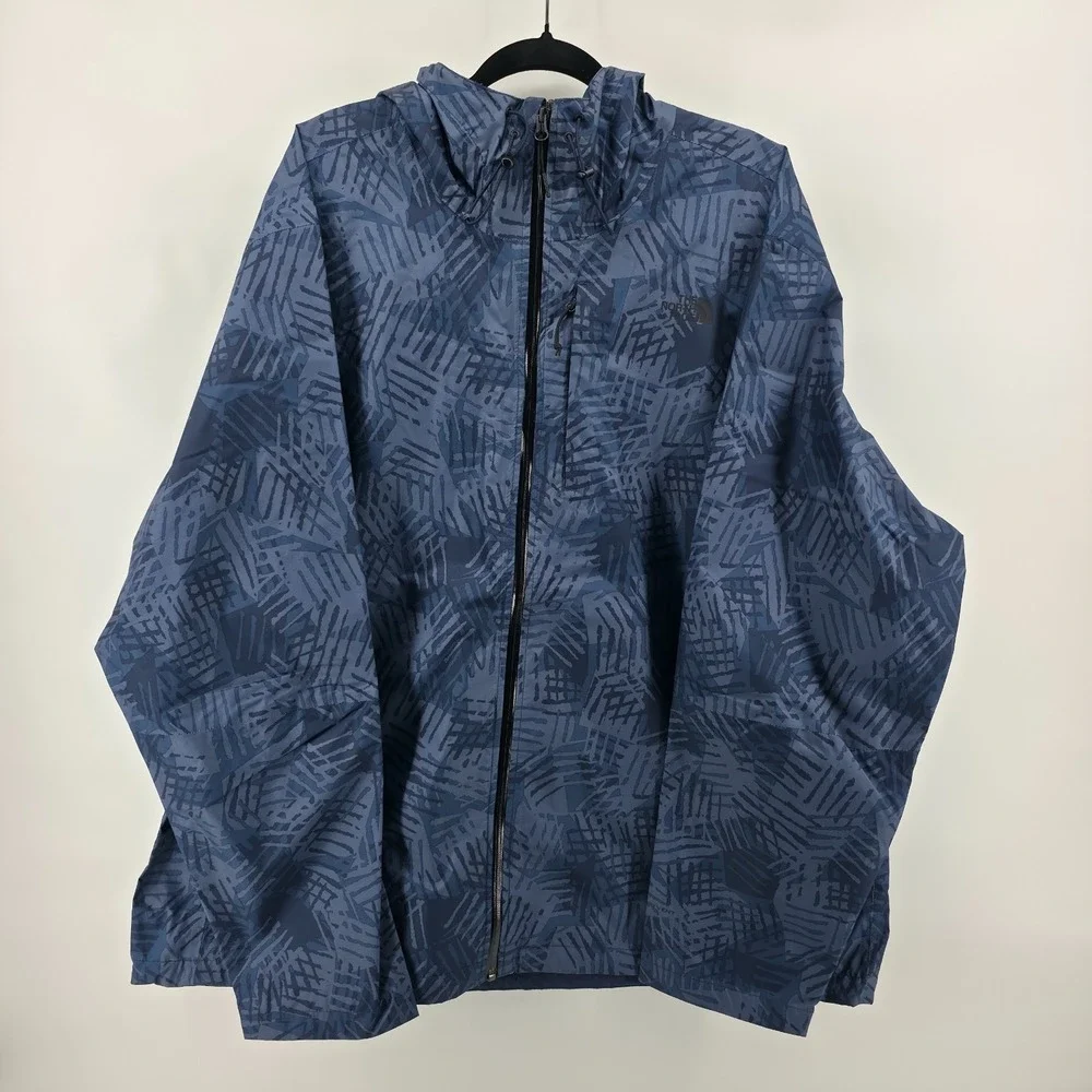 The North Face Alta Vista Dryvent Waterproof Hooded Rain Jacket Mens‎ 3XL Navy